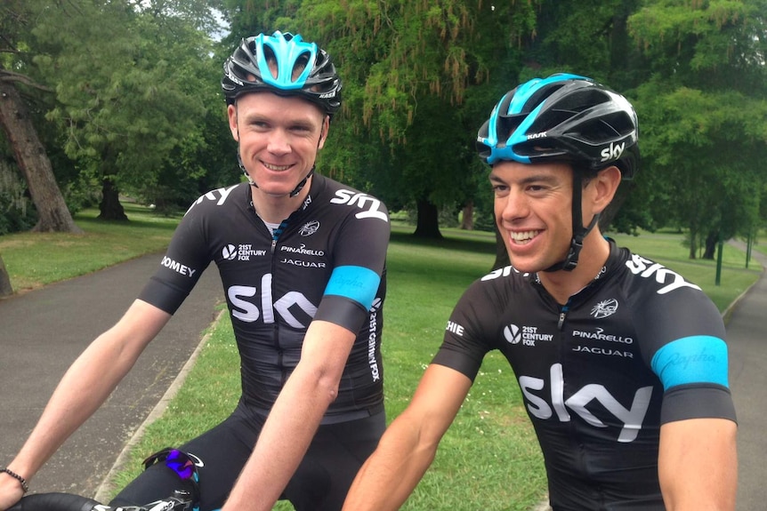 Chris Froome and Richie Porte