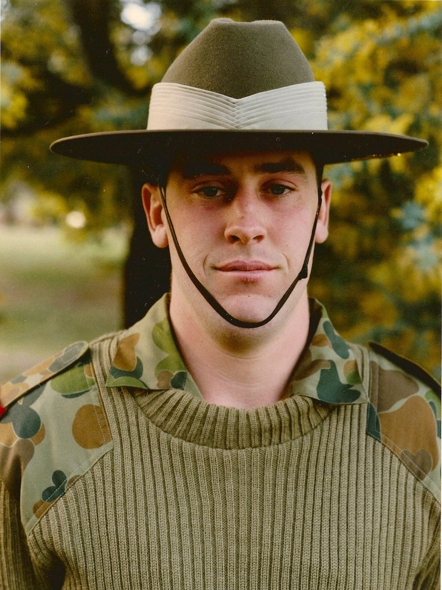 A man in Australian military uniform.