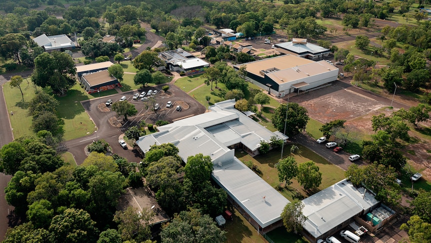 Aerial view of the Jabiru town centre.