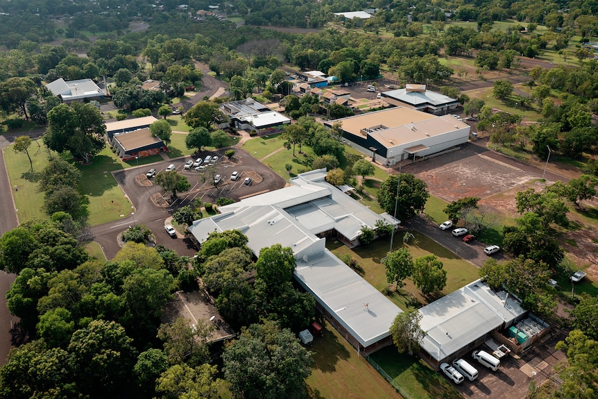 Aerial view of the Jabiru town centre.