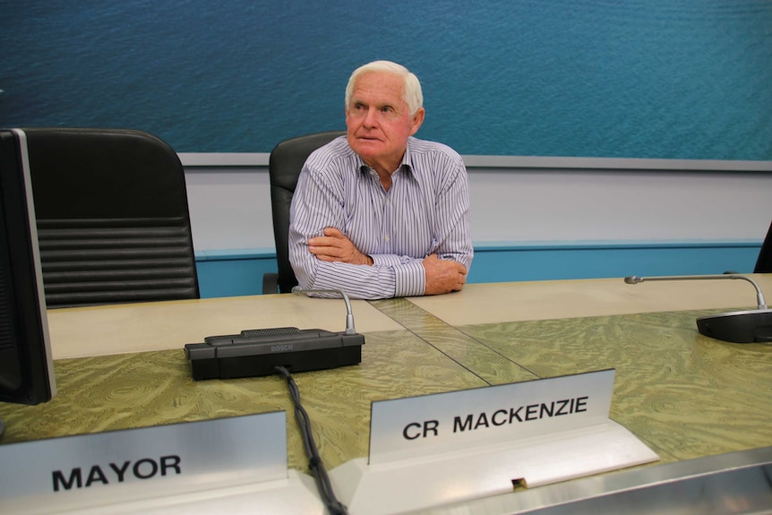 Sand mining baron and council mayor, Bruce Mackenzie.