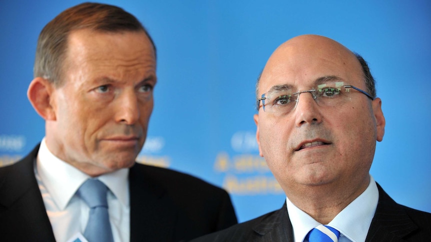 Tony Abbott and Arthur Sinodinos are proving distractions for the budget campaign.