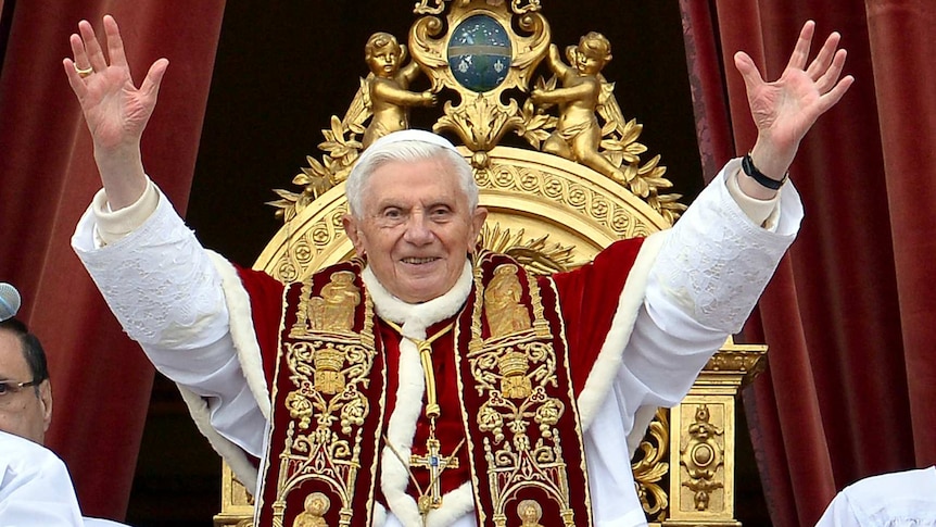 Pope Benedict XVI delivers his traditional Christmas blessing
