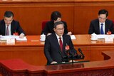 中国总理李强做政府工作报告。