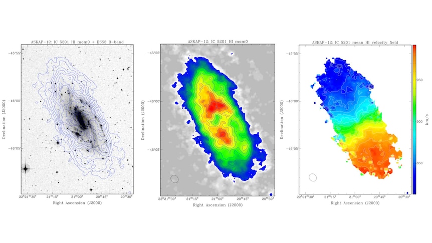 A collection of graphs of radio sources throughout the universe