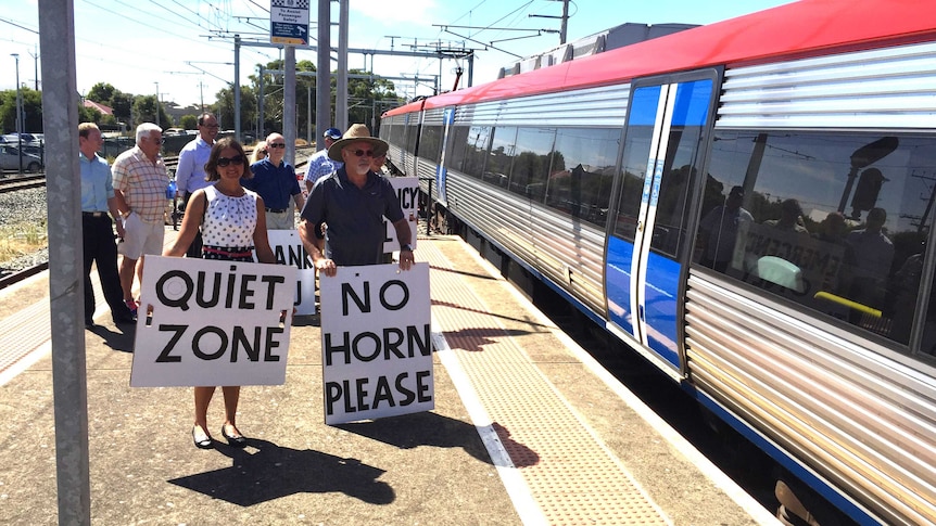 Residents complain about train horn noise
