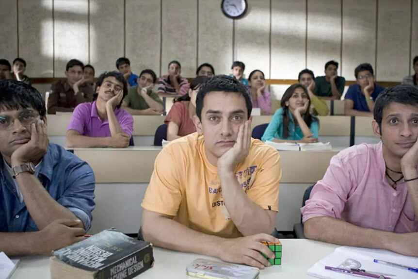 A photo from the 2009 Bollywood movie, 3 Idiots