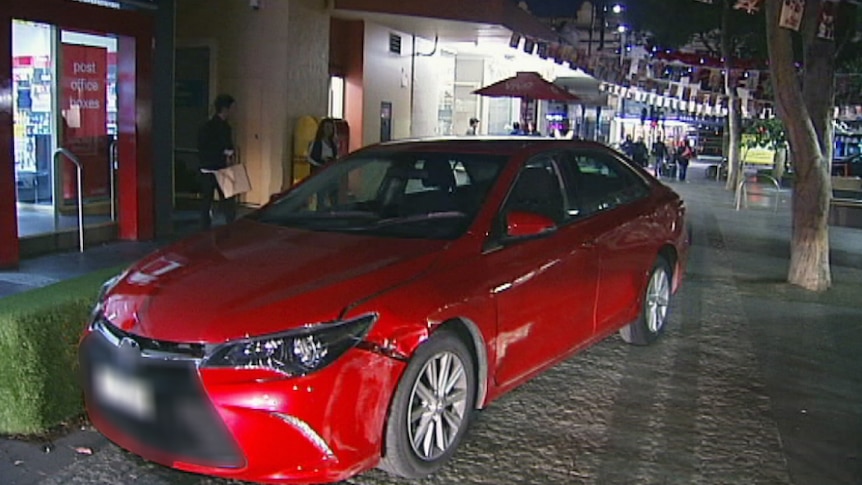 Car crashes through Coburg pedestrian mall