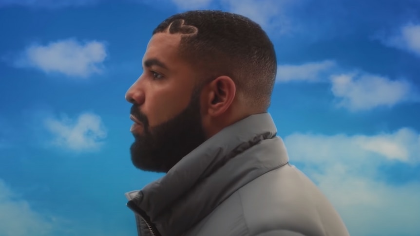 A screencap from Drake's 2020 trailer for album Certified Lover Boy