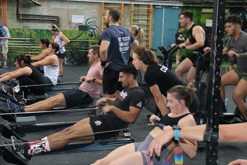 The athletes at Darcia's gym prepare ahead of the Torian Pro.