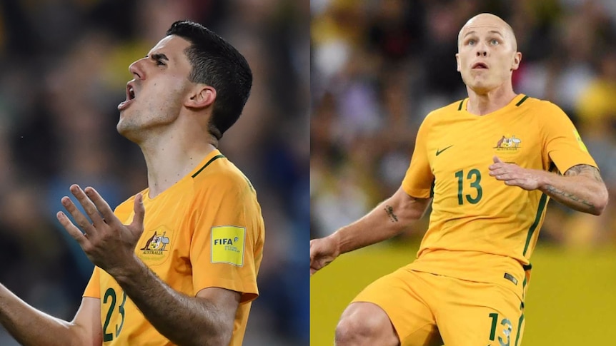 Composite of Tom Rogic and Aaron Mooy