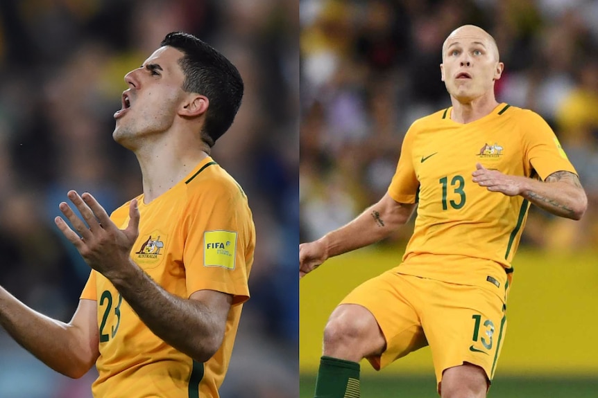 Composite of Tom Rogic and Aaron Mooy