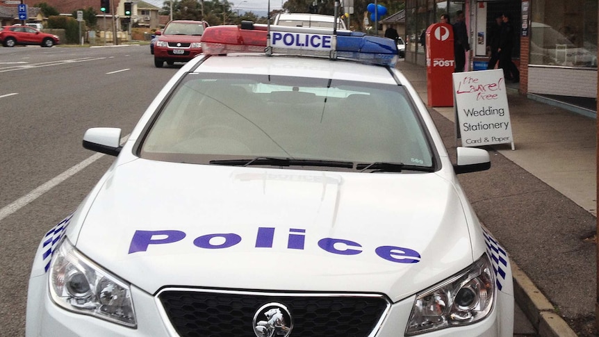 Police car at South Australia Post Office