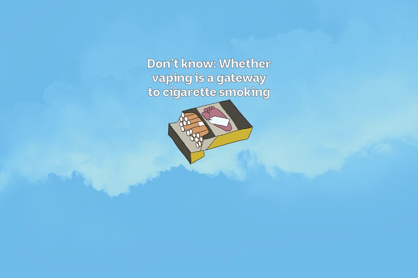 An illustration of an open packet of cigarettes.