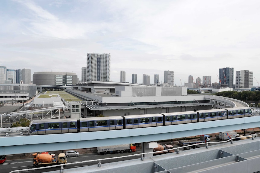 The new Toyosu market pictured ahead of its relocation from Tsukiji.