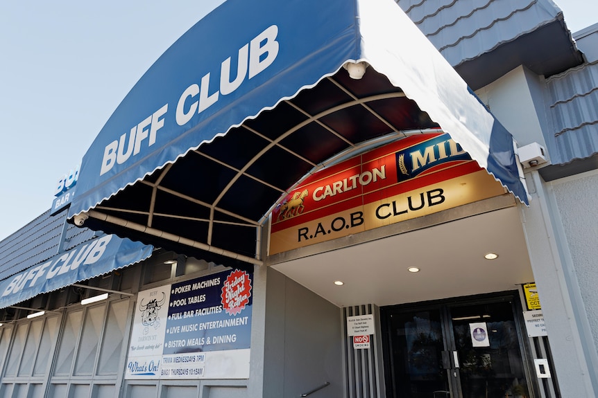 The exterior of a pub called 'The Buff Club'