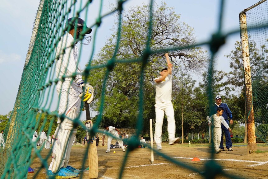 Junior cricketers train in Delhi