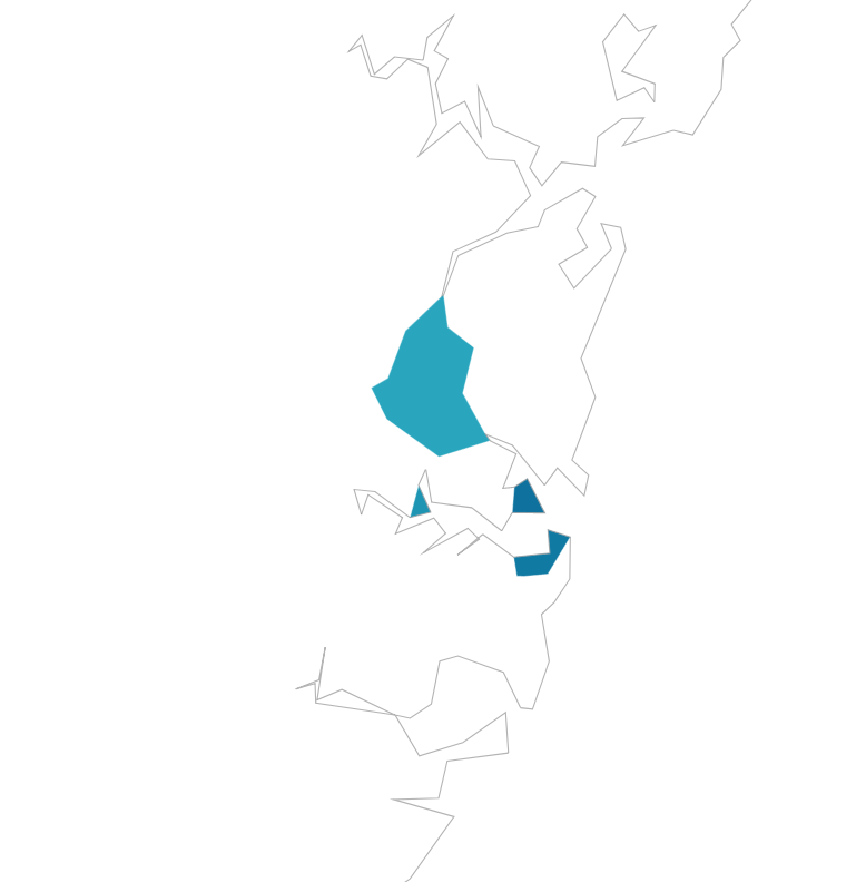 Map showing four more top LGAs around Sydney.