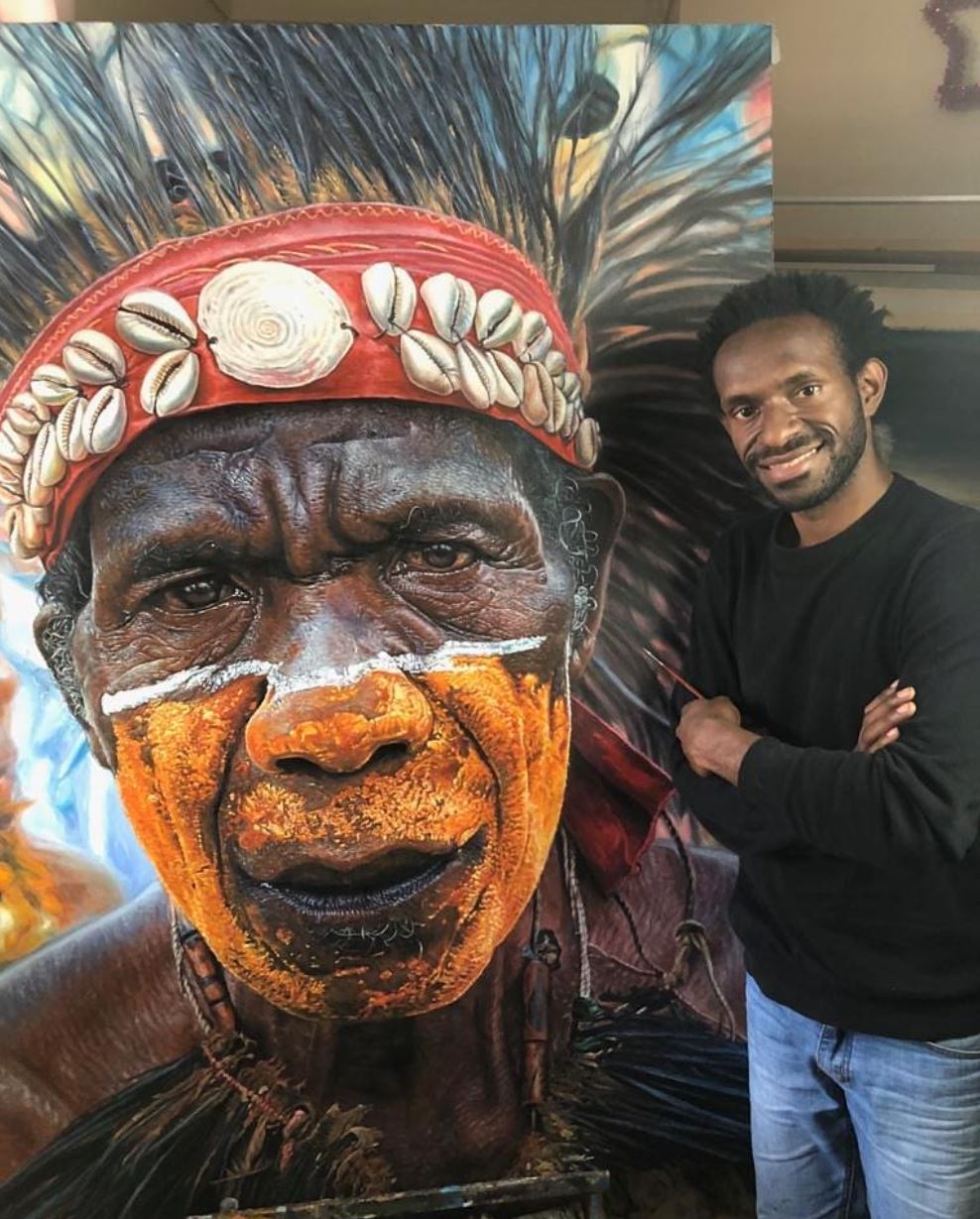 PNG artist Lesley Wengembo fulfils a grandfather's prediction PNG artist Lesley Wengembo fulfils a grandfather's prediction