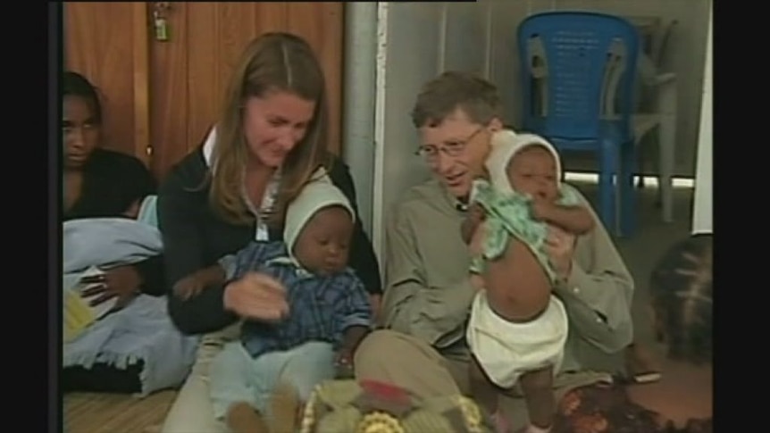 Bill Gates keeps up pressure for an increased Australian aid budget