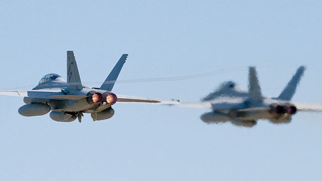 Two F/A - 18F Super Hornets