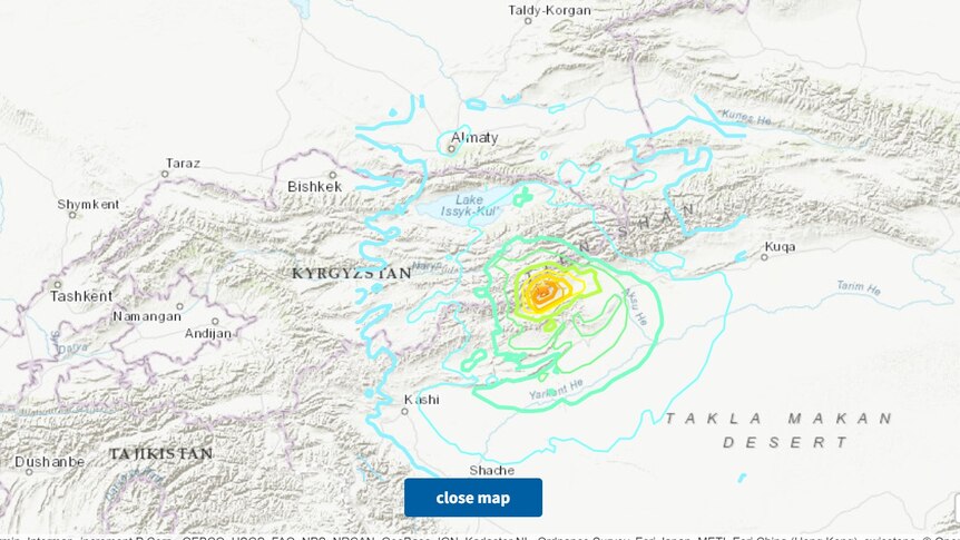 新疆地震震中