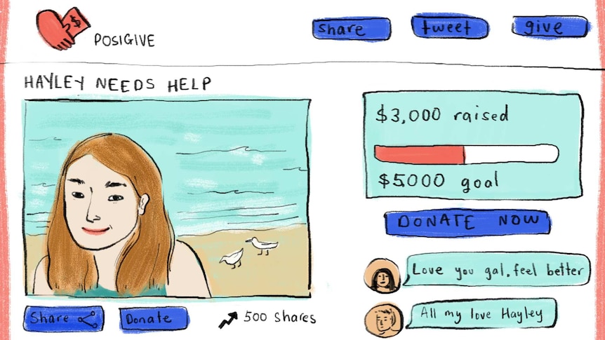An illustration of a crowdfunding site.