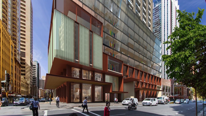Artist's impression of the 'Greenland' apartment complex being built in Sydney's CBD.