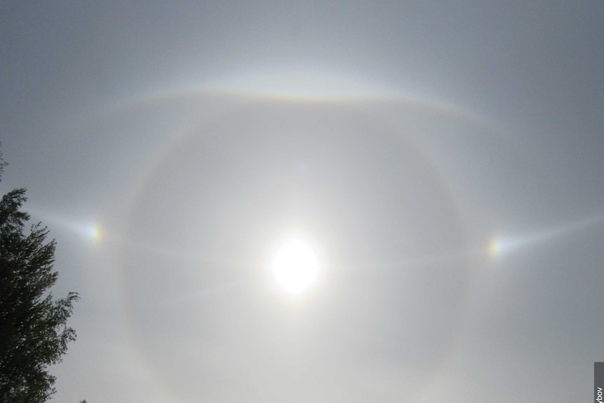 A cirrostratus cloud formation