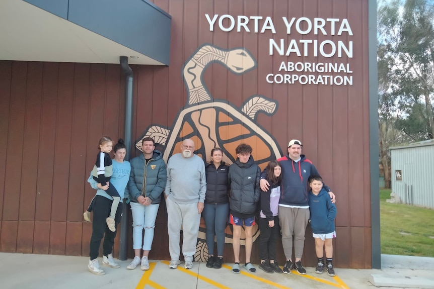 Robert Muir and his family in Yorta Yorta country.