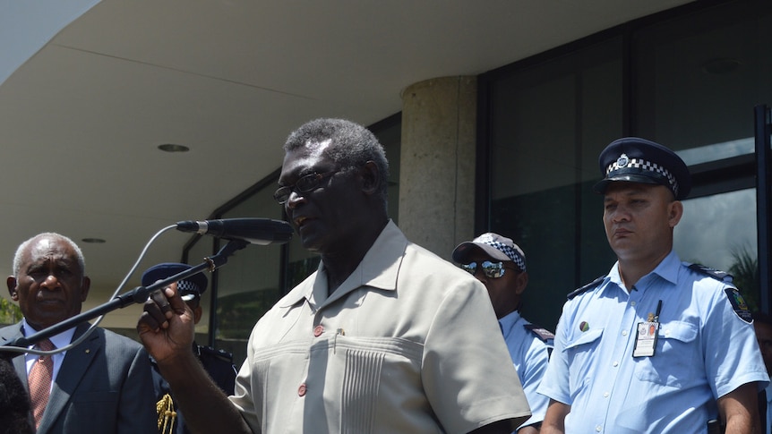 Solomon Islands Prime Minister Manasseh Sogavare