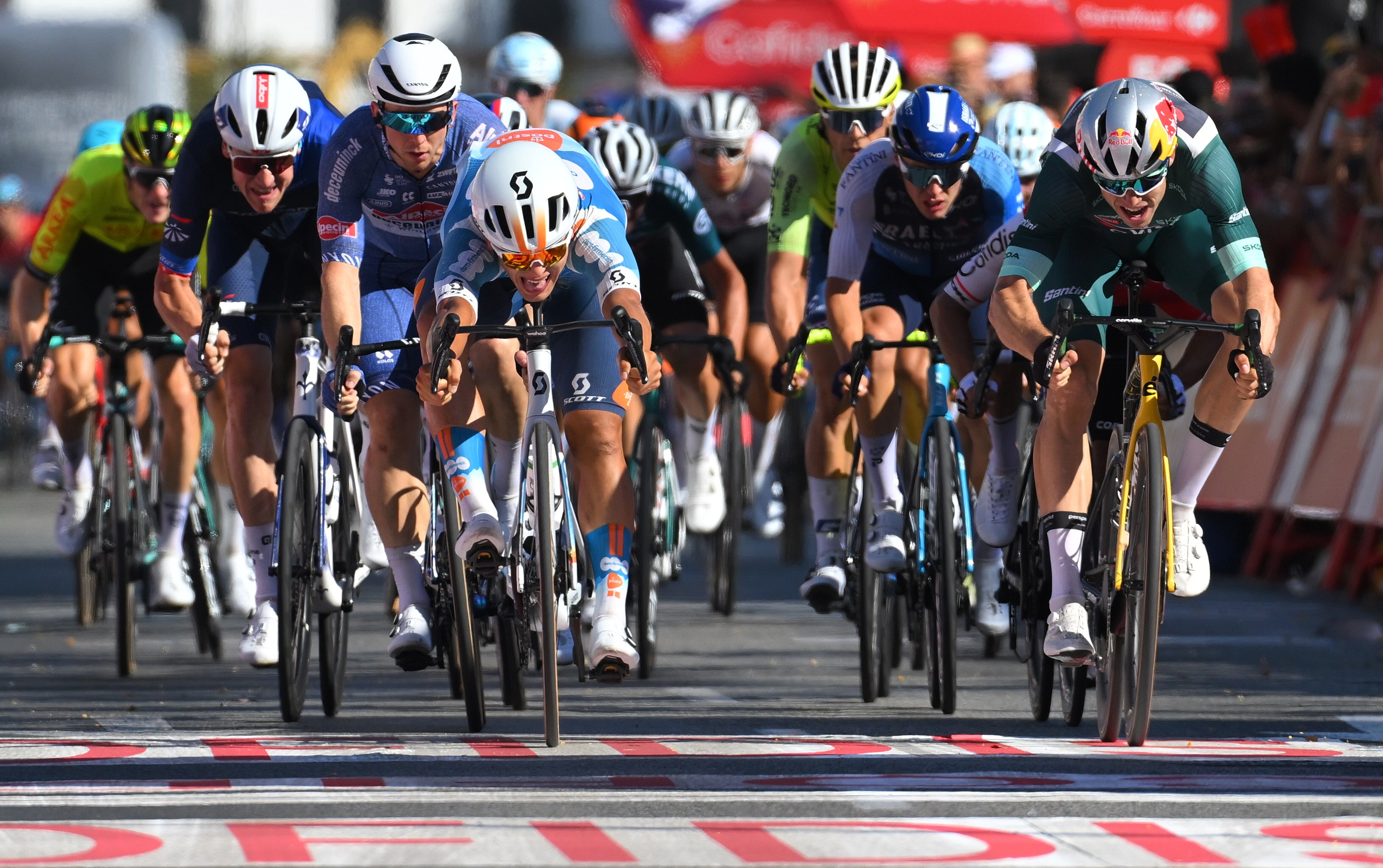 Australia's Kaden Groves finishes third in Vuelta a España stage five ...