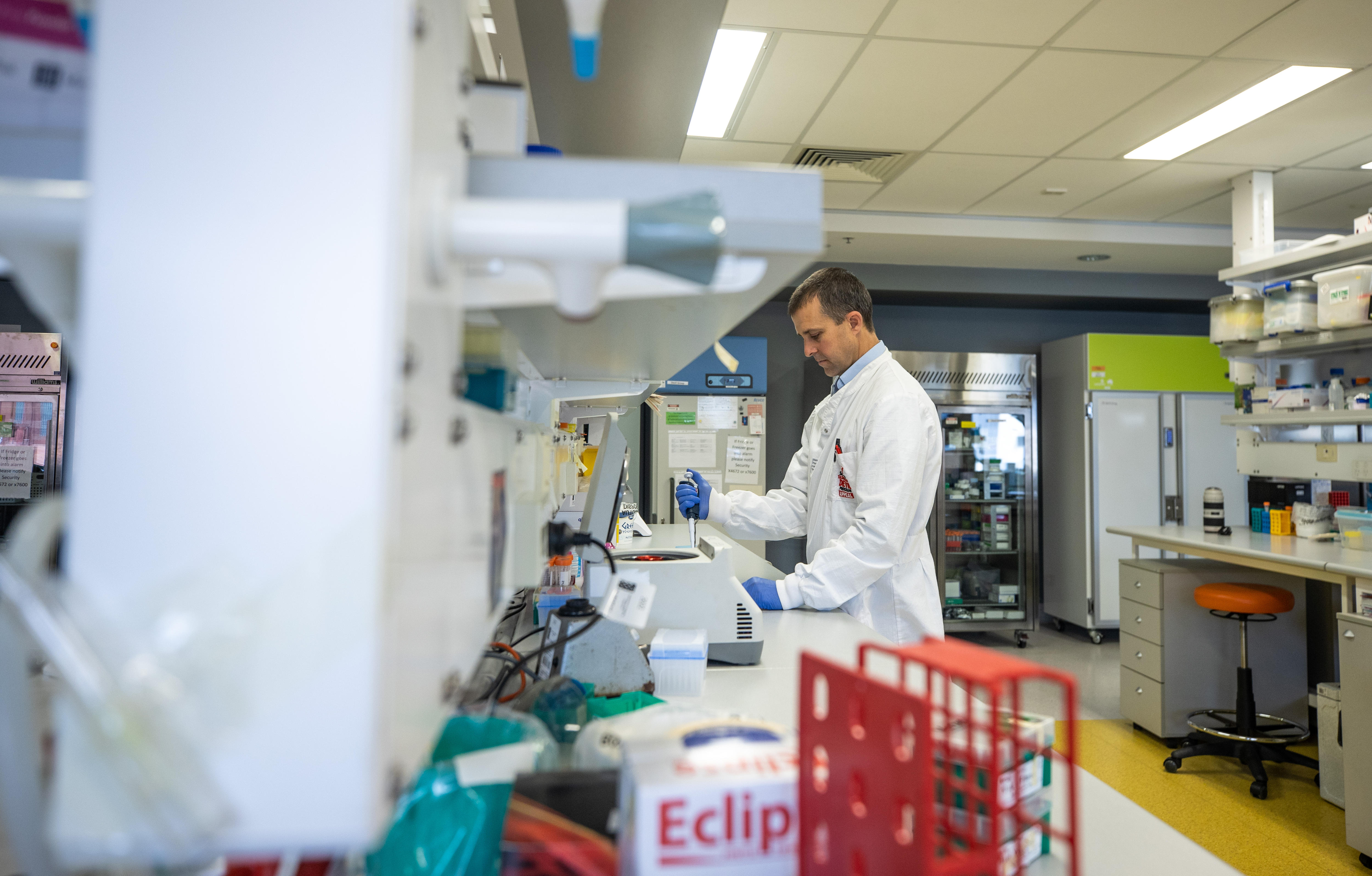 Dr Files works in a labratory.