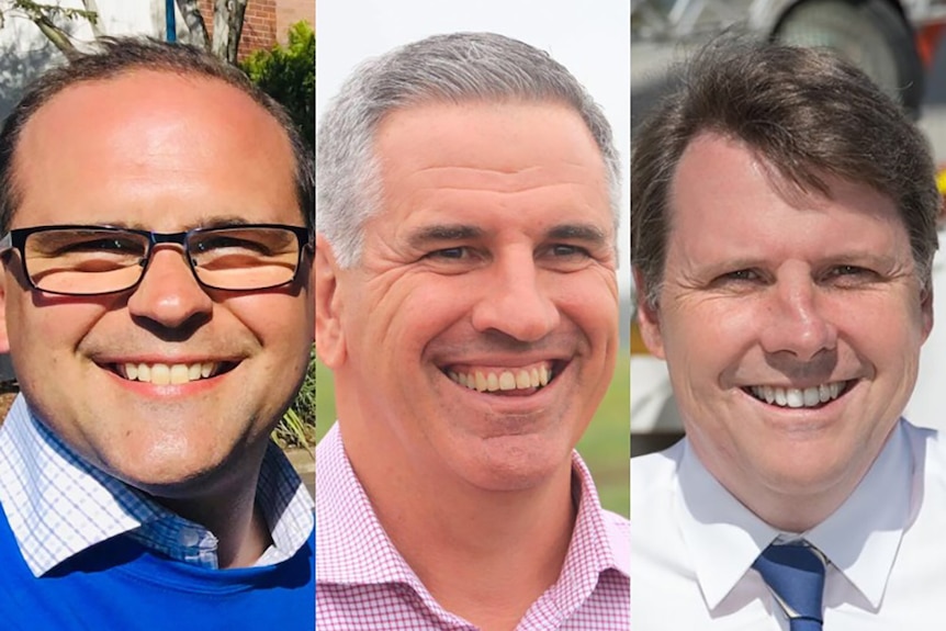 Three Queensland MPs all smiling