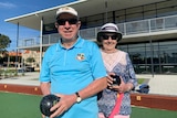 Keith Bowden and Chris Jackson at the Fremantle Bowling Club.