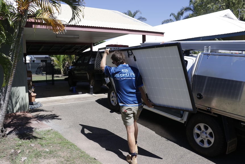 Solar being installed in Darwin