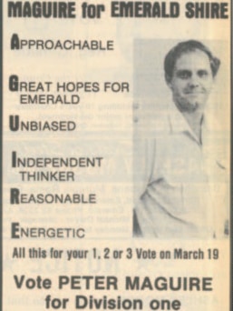 Peter Maguire original campaign poster
