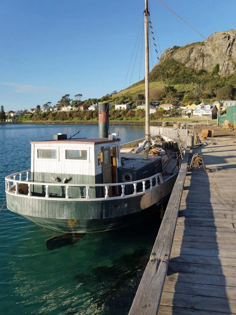 Fishing boat moored in Stanley