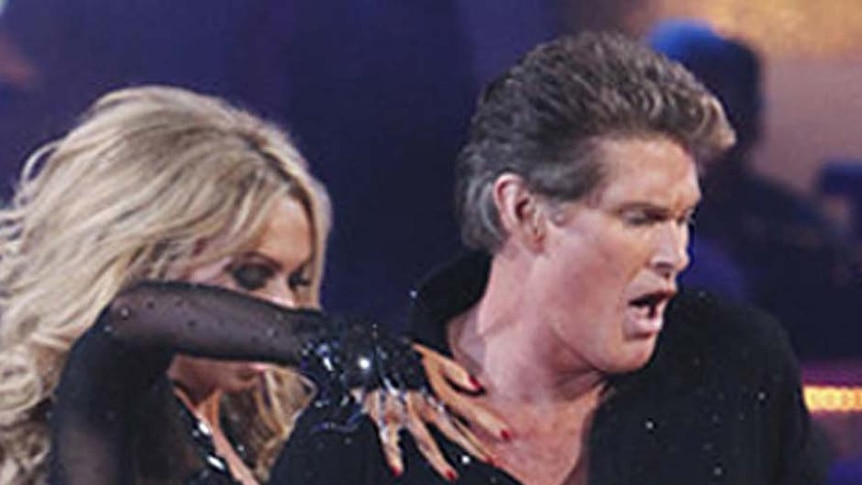 David Hasselhoff (right) and Kym Johnson