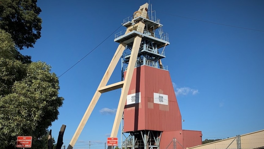 Large structure at Beaconsfield Mine site, northern Tasmania.