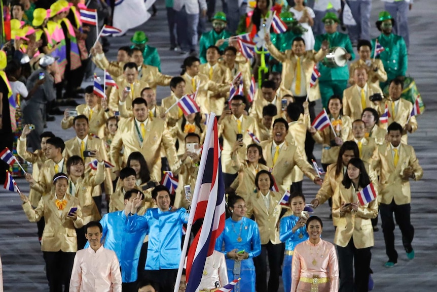 Thailand at opening ceremony
