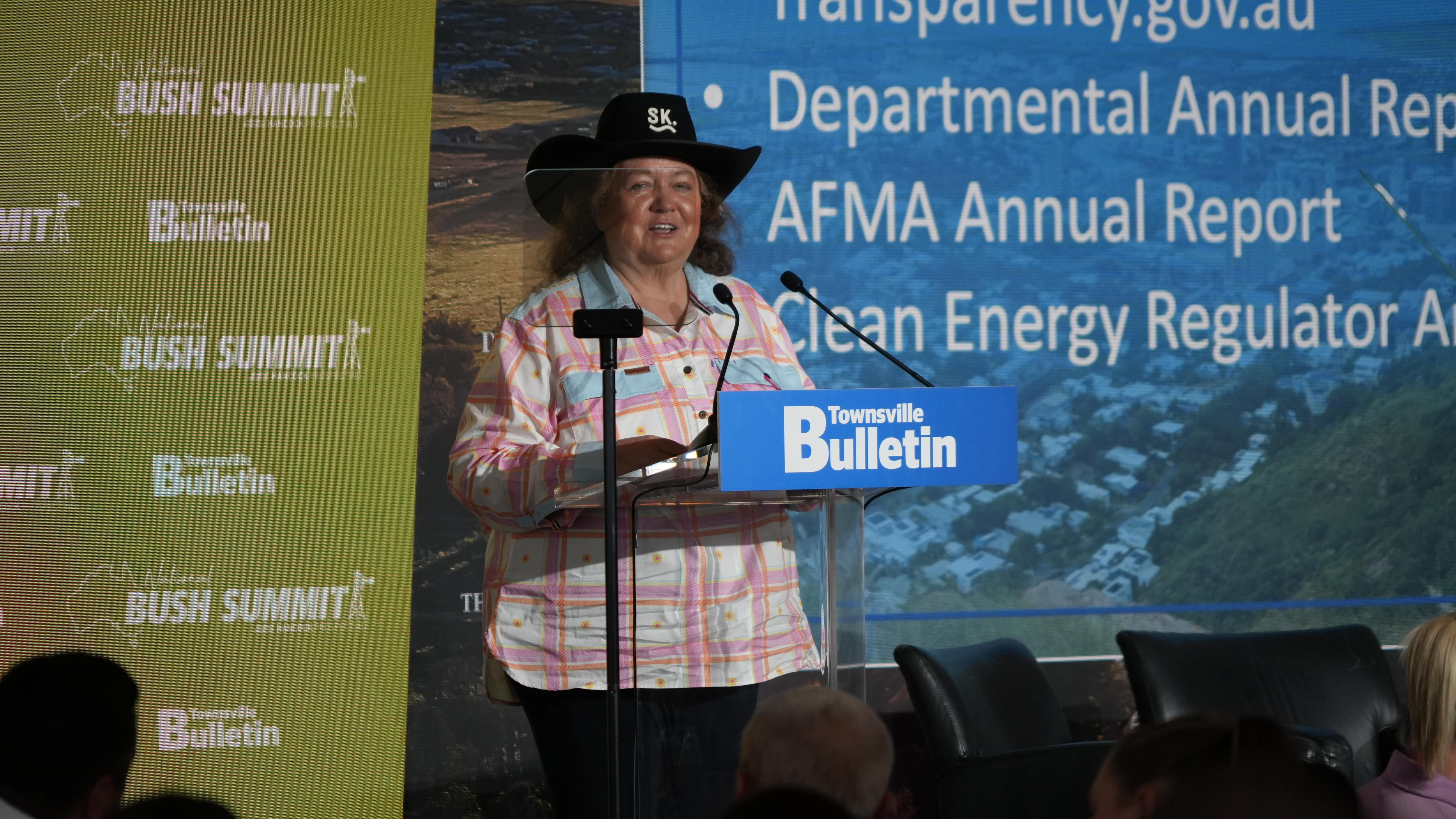 Gina Rinehart says Qld should give some of its islands to Elon Musk