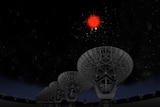 Illustration of new radio bursts found in space