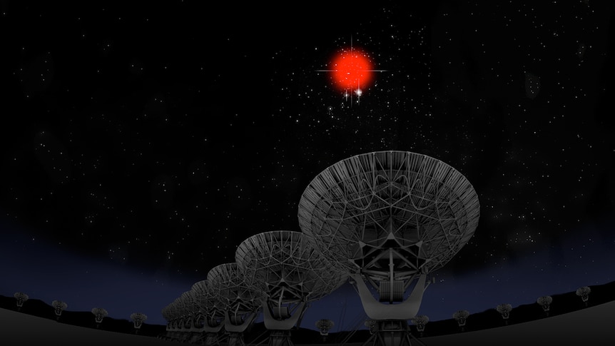 Illustration of new radio bursts found in space