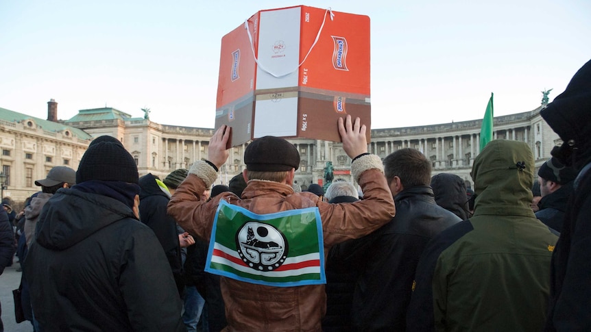 A protester against the regime Chechen dictator Ramzan Kadyrov