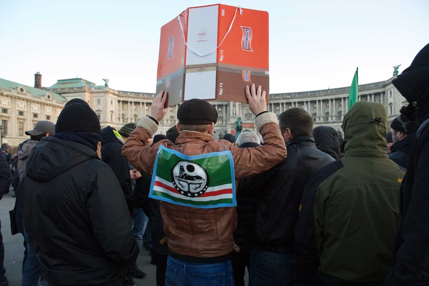 A protester against the regime Chechen dictator Ramzan Kadyrov