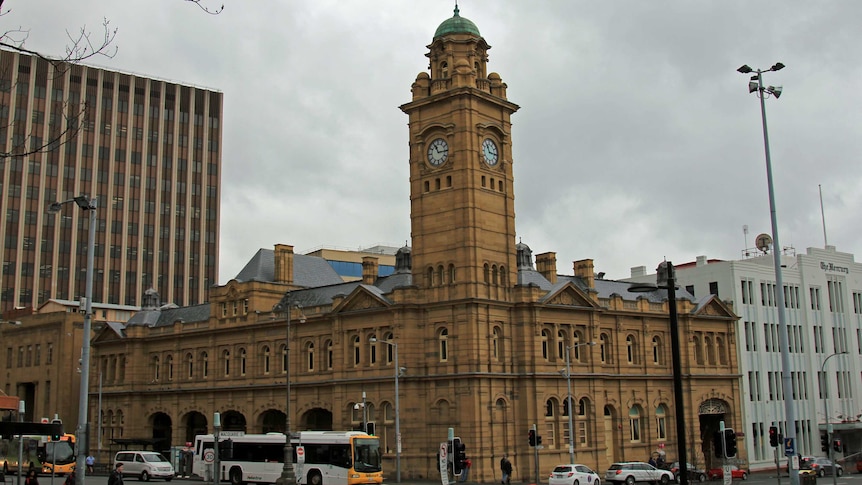 Hobart's GPO and clock tower
