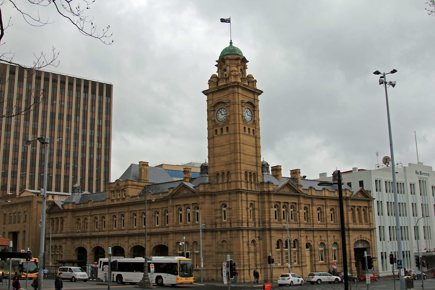 Hobart's GPO and clock tower