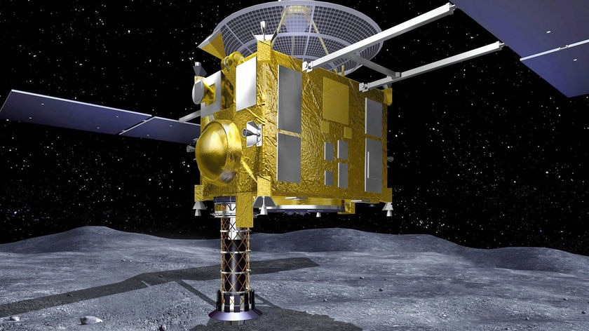 An artist's impression of Japan's space probe Hayabusa