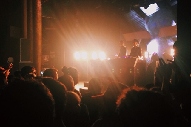 Electronic duo Flight Facilities perform at the Tivoli in Brisbane in November 2014.